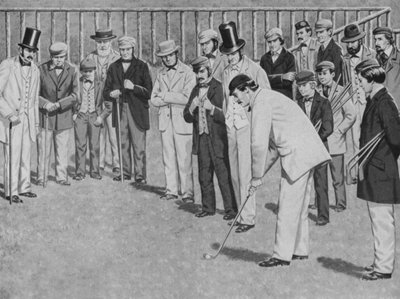 St Andrews, det første golfmesterskapet som ble holdt i 1857 av English School